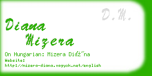 diana mizera business card